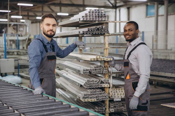 IDE Global Link factory-trained roofing installation team at work in Nigeria